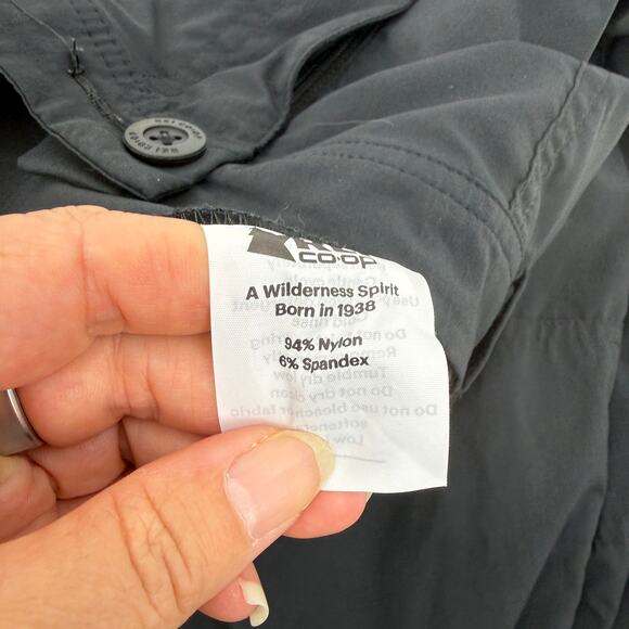 REI CO OP Womens Savanna Trails Pants Size 8P Black Ankle Drawstring Stretch - Picture 4 of 10